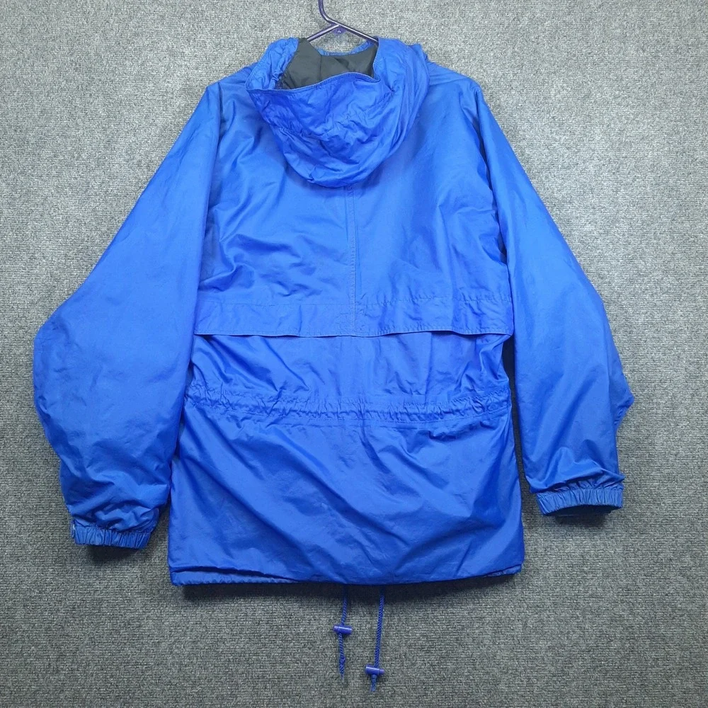 Helly Hansen Vintage Windbreaker Jacket S Blue Mens Gorpcore Hooded Coat